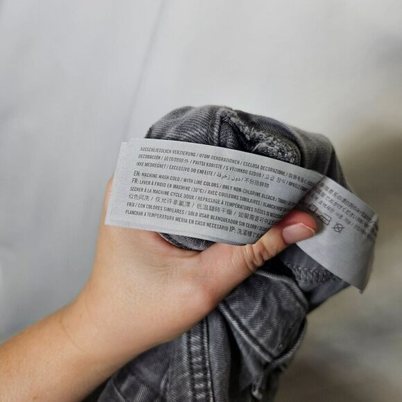Abercrombie & Fitch‎ Women's 90s Straight Ultra High Rise Jeans 28/6 Long Gray - Picture 5 of 16
